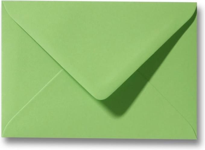 Envelop 9 x 14 Appelgroen, 100 stuks