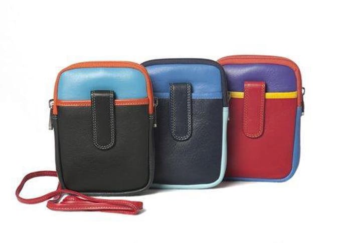 Burkely multicolour reis schouder/heup tasje Blauw