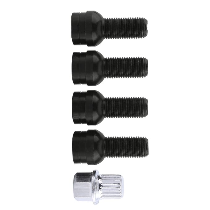 4+1 Wielbouten & Slotmoer Set met Sleutel voor Golf4 MK4 B5 1998?2005 8D0601139F
