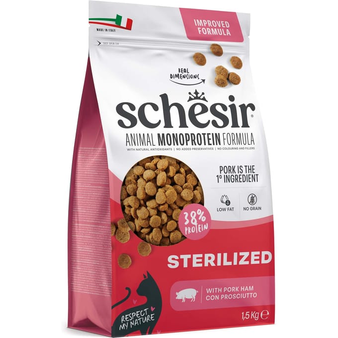 Schesir Sterilized & Light met ham - 1,5 kg