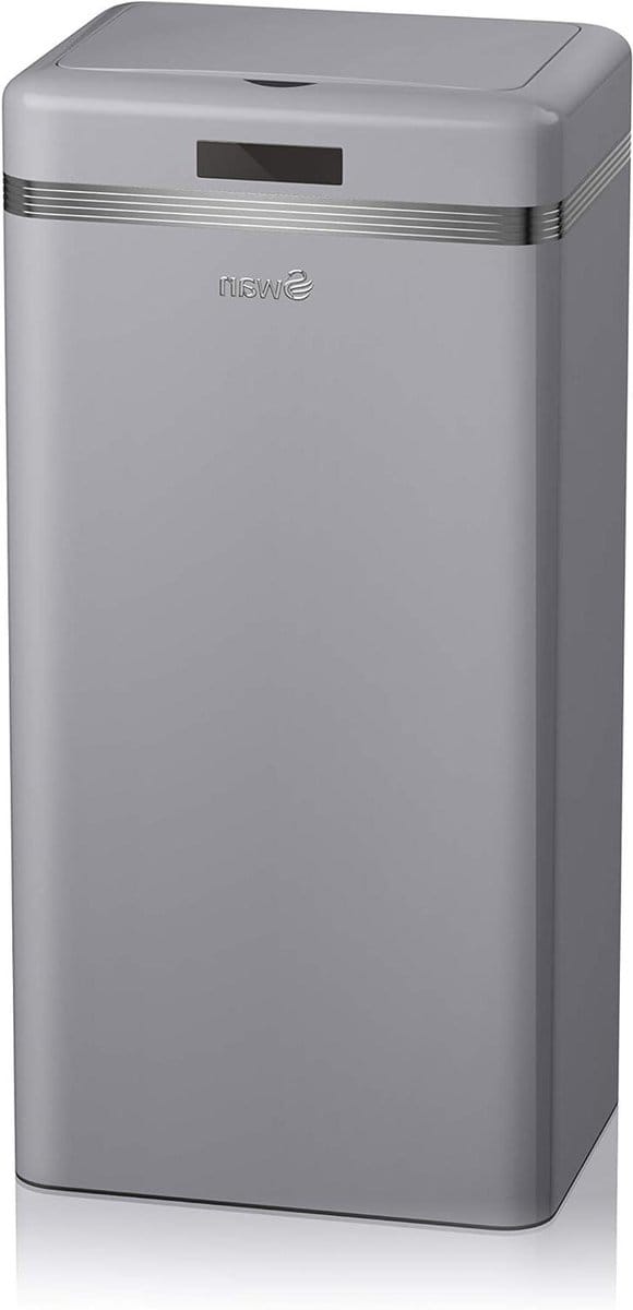 Square Sensor Waste Bin - Grey
