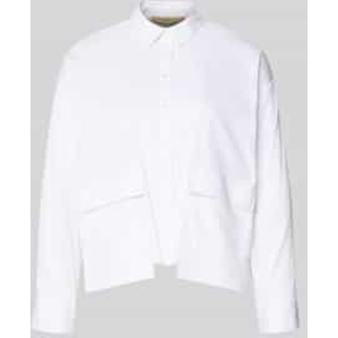 regular fit blouse met klepzakken