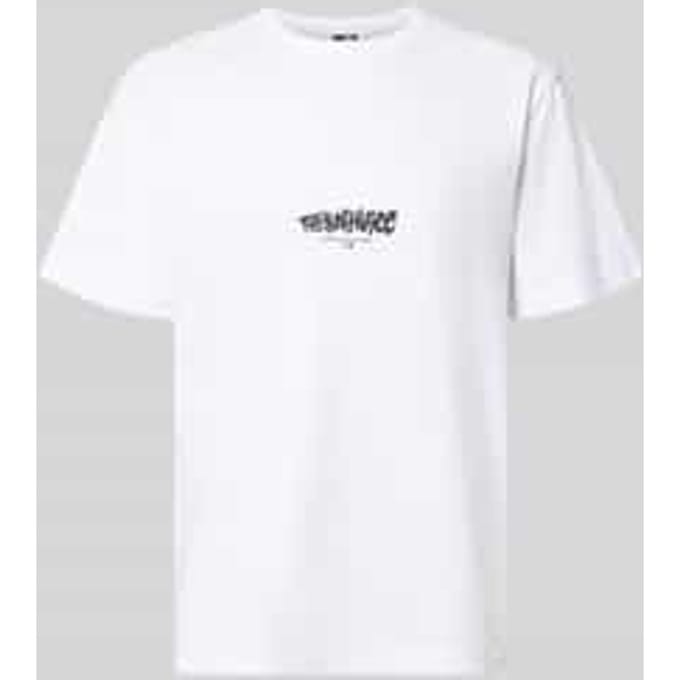 Relaxed fit T-shirt van puur katoen met logoprint