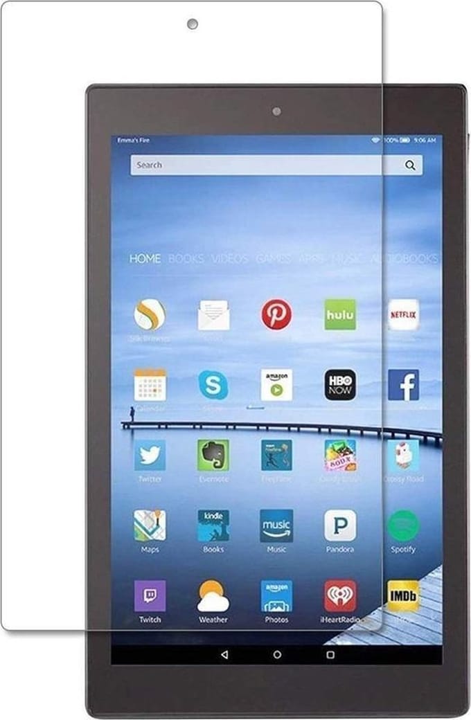 Shop4 - Amazon Fire HD 10 Heldere Screenprotector -  Gehard Glas Helder Transparant