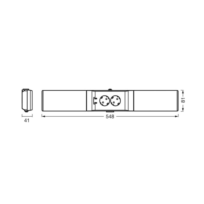 OSRAM LED meubelverlichting Socket wit 3.000 K dimbaar stopcontacten