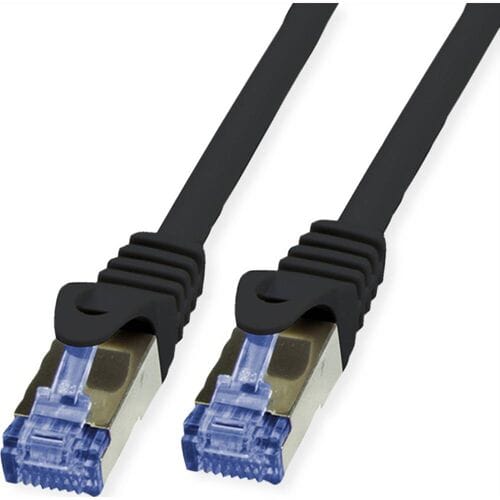 VALUE Outdoor patchkabel Cat.6A (klasse EA) S/FTP (PiMF), massieve kabel, LSOH, zwart, 30 m