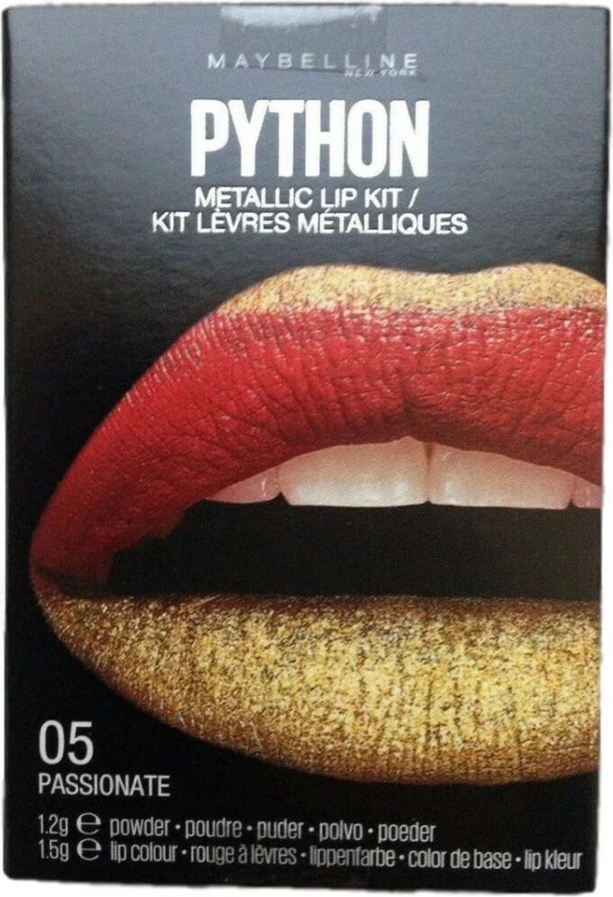Maybelline New York - Python metalen lippenstiftset - 05 Rouge Or Passionné