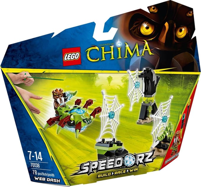 LEGO Legends of Chima Web Dash, Bouwpakket, 7 jaar, 74 stuk(s)
