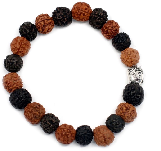 Rudraksha Buddah Bangle Mala - Mix