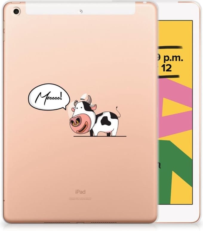 Apple iPad 10.2 | iPad 10.2 (2020) | 10.2 (2021) Tablet Back Cover Cow