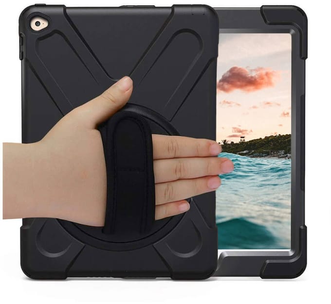 Casecentive Handstrap Hardcase iPad Pro 10.5 / Air 10.5 Hoesje (2019) zwart