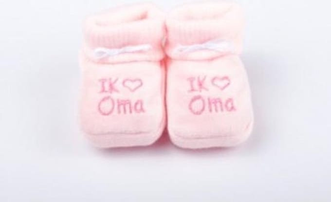 Babyslofjes I hartje Opa Roze