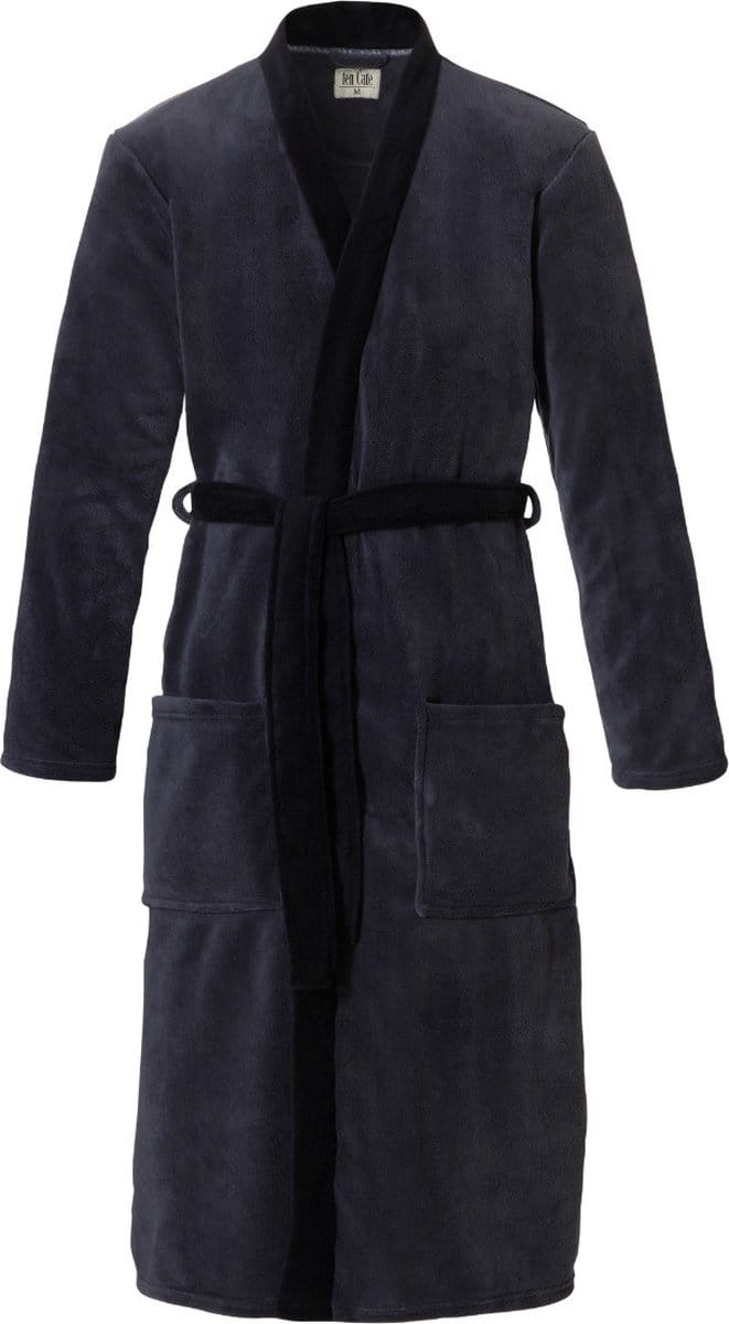 Ten Cate - Heren - Badjas - Zwart/Grijs - XL