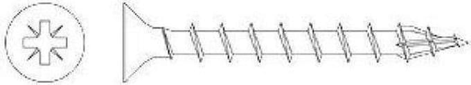spaanplaatschroef TOPIX 3,5 x 20 mm kruiskop Heco (1000st.)
