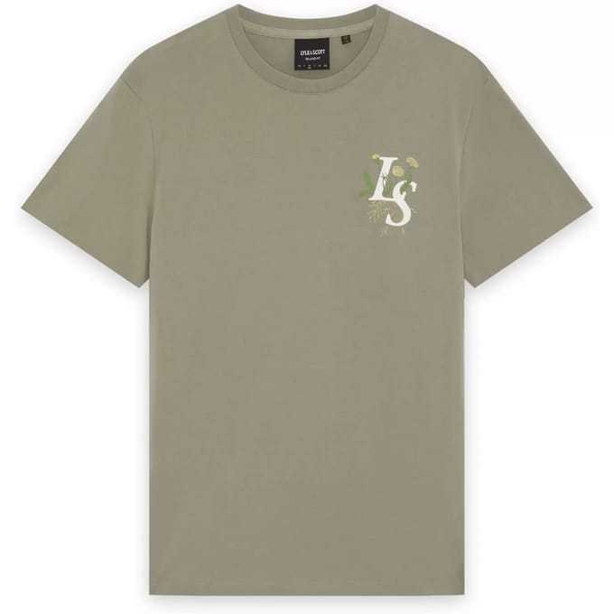 T-shirt Lyle & Scott Dandelion Script Graphic