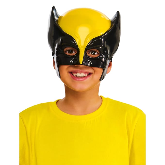 X-Men 97 Kinderen/Kids Wolverine 1/2 Masker One Size zwart/geel