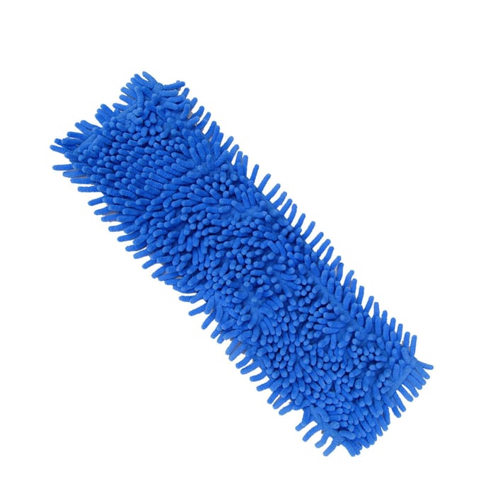 Platte Mop Pad Herbruikbaar Zacht Sterk Waterabsorberend Vervanging Vloermop Hoofdkussen voor Thuis blue