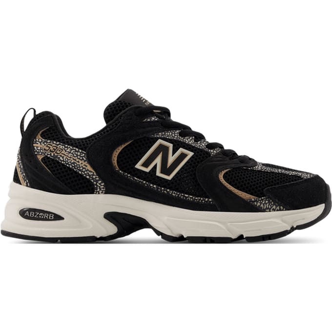 Lace-Up Suede and Fabric Sneakers Wo - Black