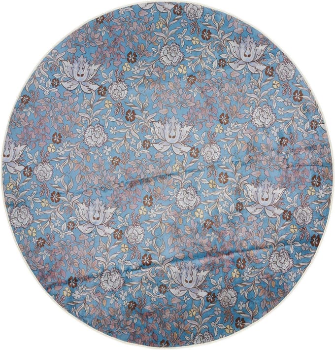 ESSENZA Ophelia Vloerkleed Midnight swim - Ø 180 cm