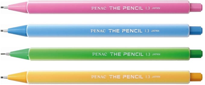 Penac The Pencil - Vulpotlood - Mechanical pencil - 1.3 mm - 4 pack