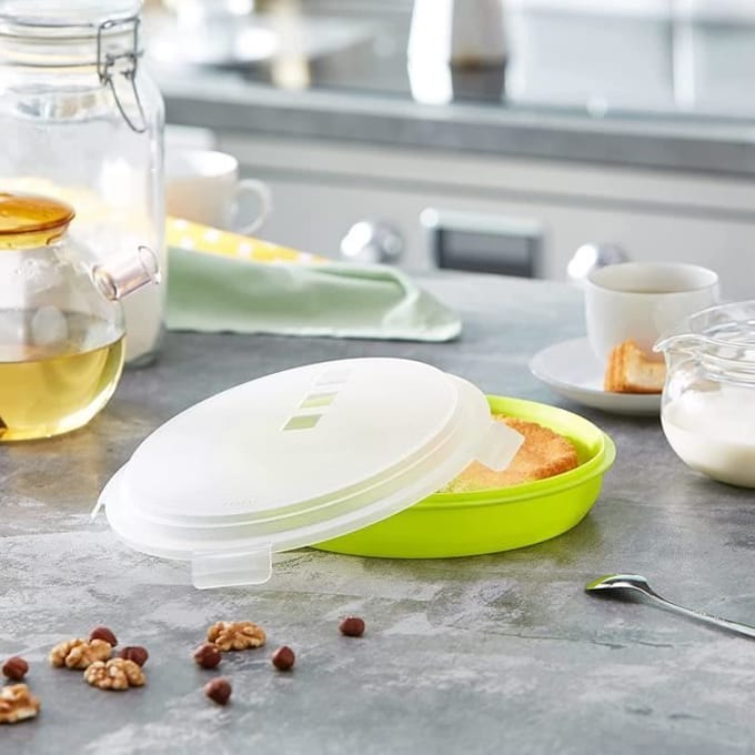 Boite à tortilla - IBILI - Diam 21,5 cm - Plastique - Vert - Design contemporain