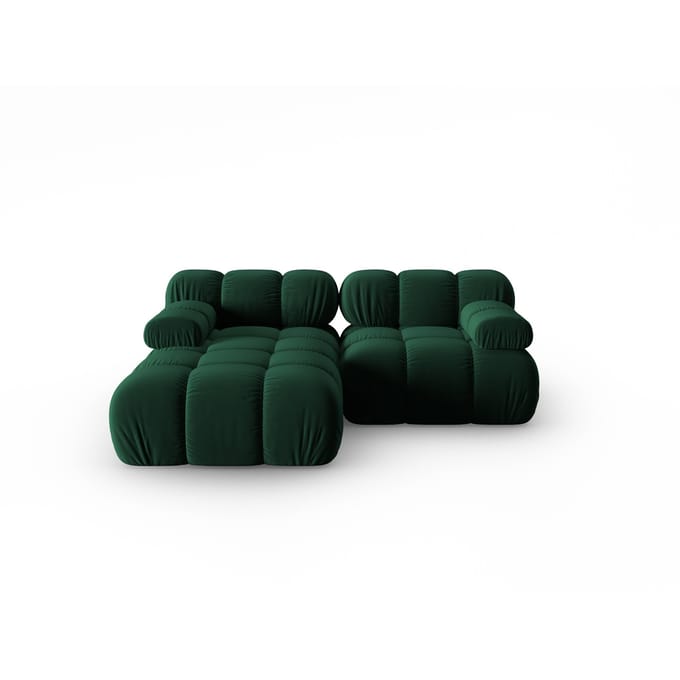 Modulaire-3-zitshoekbank Tropea links velvet | Milo Casa