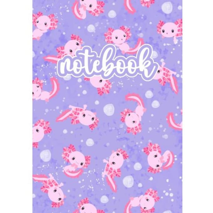 Axolotl Notebook Rosa/Lila - The Lilli Bird