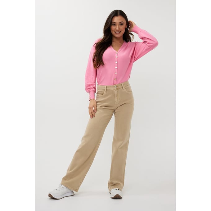 EsQualo Cardigan Batwing Basic Knit Rose Taglia: S | Maglie a manica lunga Outlet | Donna | Rosa