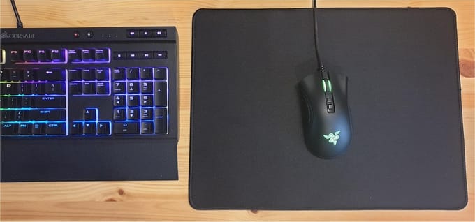 SUNMOOL Muismat - Mouse mat - Gaming Muismat - 40 x 30 x 0.3cm - Zwart