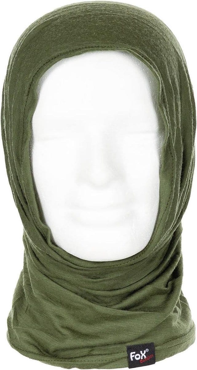 Fox Outdoor - Kolsjaal  -  "Merino Lite"  -  legergroen