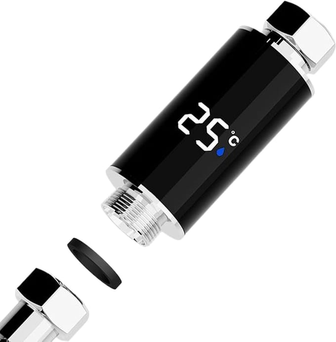 Douche Thermometer - Water Temperatuurmeter - Veilig Baden - Zelfvoorzienend Display - 10 Centimeter - Enkel Kenmerk