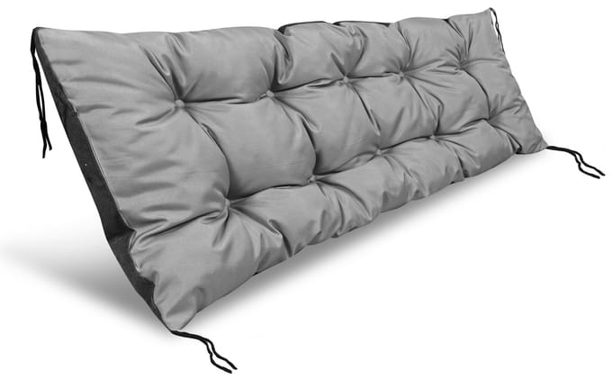 Tuinkussen 120x40 cm voor palletbank waterdicht grijs
