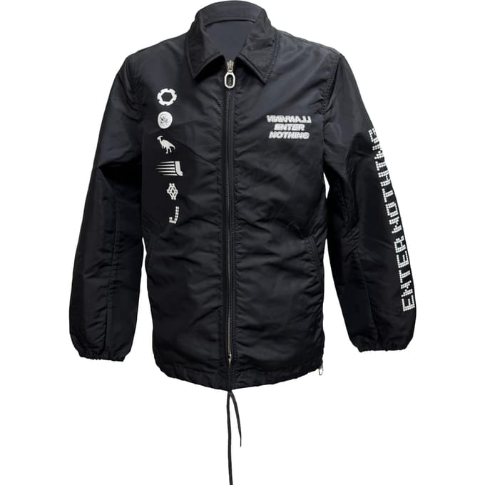 Lanvin Enter Nothing bedrukte bomberjack in zwart nylon