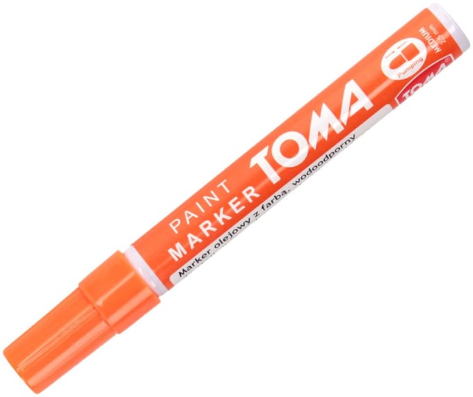 Toma Olie Marker Permanent Oranje 1,5mm