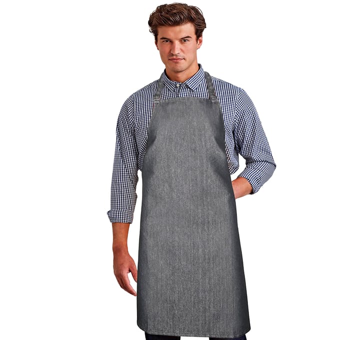 Premier Dames/Dames Kleuren Bipschort Met Zak / Werkkleding (Grijze Denim)