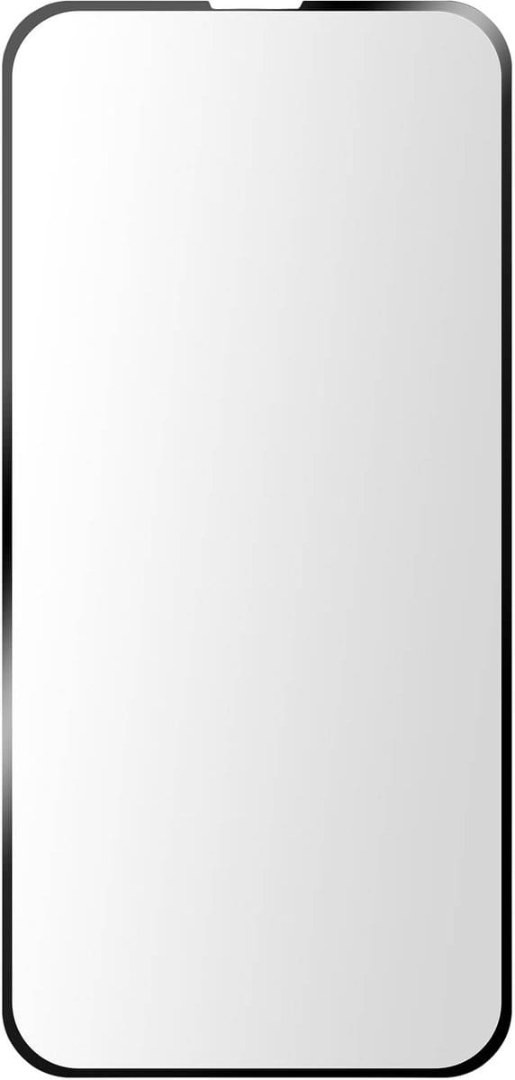Muvit, Screenprotector geschikt voor iPhone 17e - Tempered Glass HD & Anti-Scratch, Transparant zwart