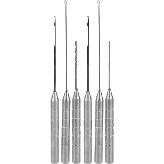 2set Vis Tuigage Combo Set Roestvrij Staal Vis Aas Tuigage Tool Aasnaald Kit gray
