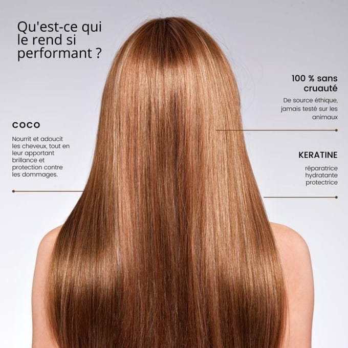 Masque - ROSEBAIE - Kératine x Coco - 500 ml - Sans sulfates - Sans parabens