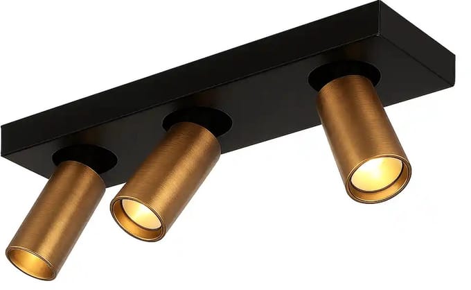 Highlight - Spot Eliano 3 lichts L 36 cm zwart brons