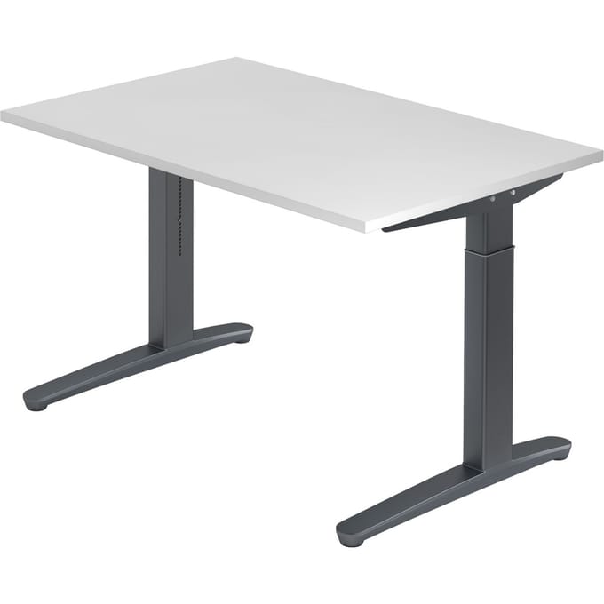 XTRA XB 12 GG | Bureau - Wit 120x80 Tafelhoogte I In hoogte verstelbaar