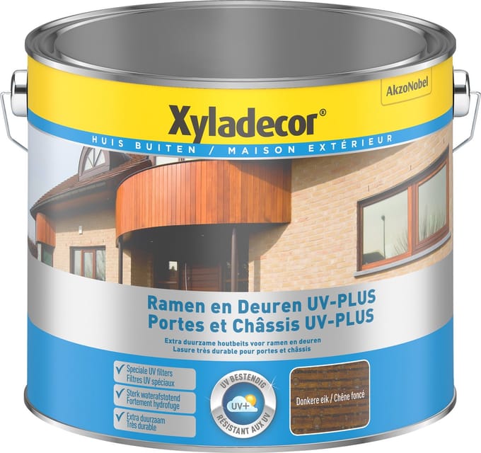 Xyladecor - Ramen & Deuren Uv-Plus - Donkere Eik - 2,5 L
