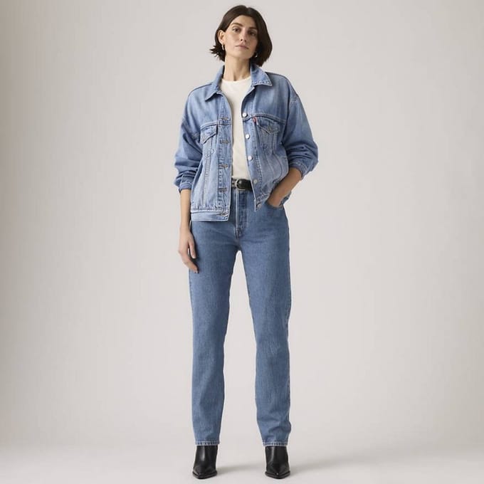 Levi's | 501 Original | Dames | Knoopsluiting | Straight | Medium Indigo Stonewash | 30-32