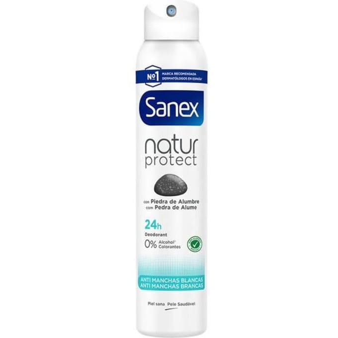 Deodorant - Sanex - Natur Protect 0% - 200 ml - Unisex - Gevoelige huid