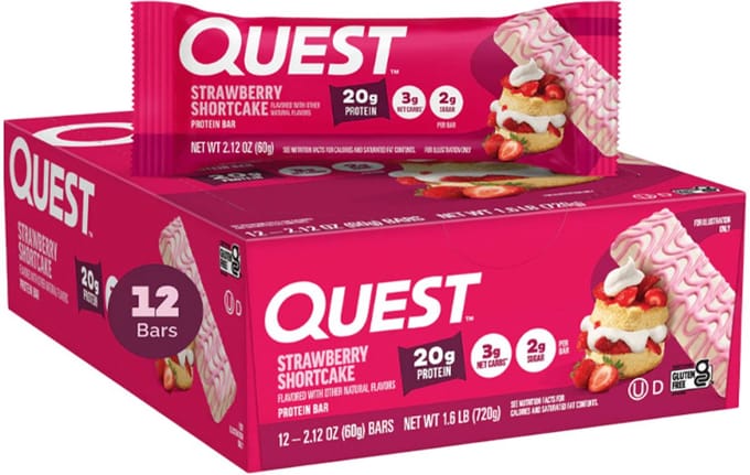Quest Nutrition | Protein Bar | Strawberry Shortcake | 12 Stuks | 12 x 60g