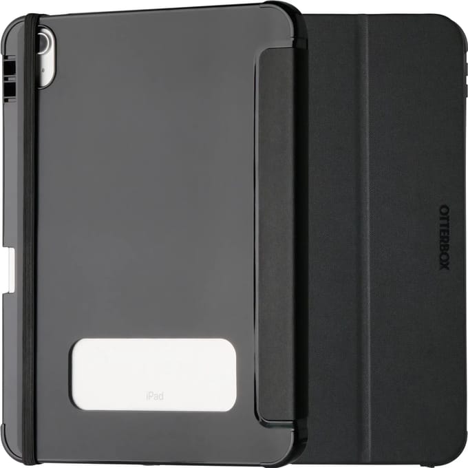 Otterbox React Folio Bookcase + Stylus Houder Tablethoesje - Geschikt voor Apple iPad 10 (2022) - Zwart