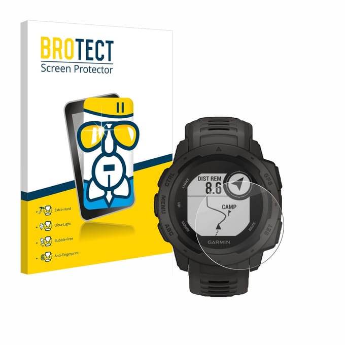 Screenprotector voor Garmin Instinct Tactical Edition Beschermglas transparant