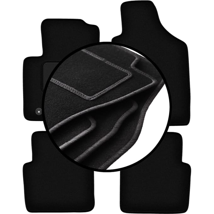Complete set veloursmatten voor: Ford Ka MK2 hatchback (2008-2012)