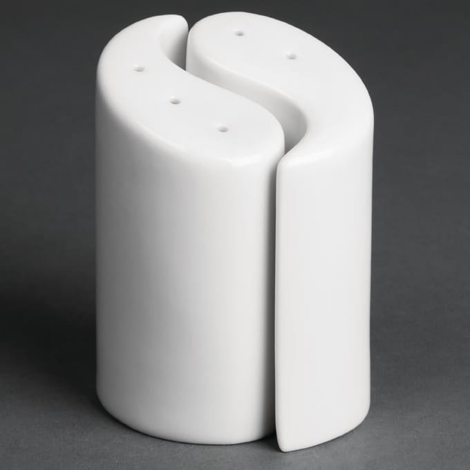 Olympia peper- en zoutvaatjes Yin Yang 9,5cm (12 stuks)