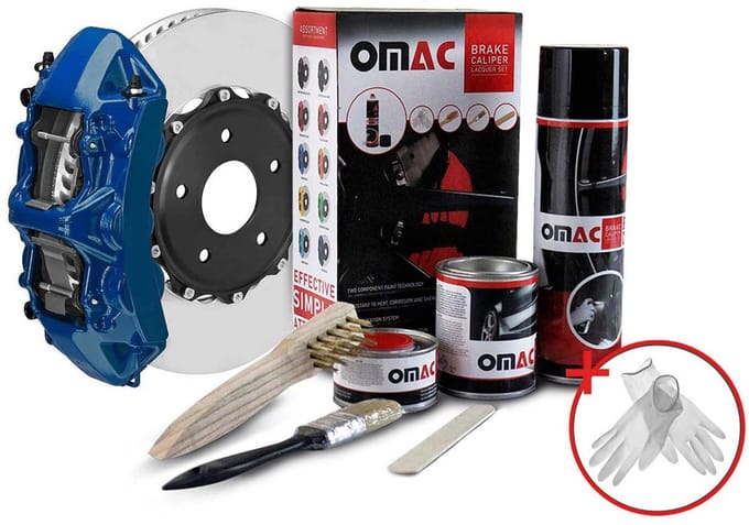 Complete Remklauw Verfset Texas Autolak Set met Hittebestendige Lak - Kleur Blauw