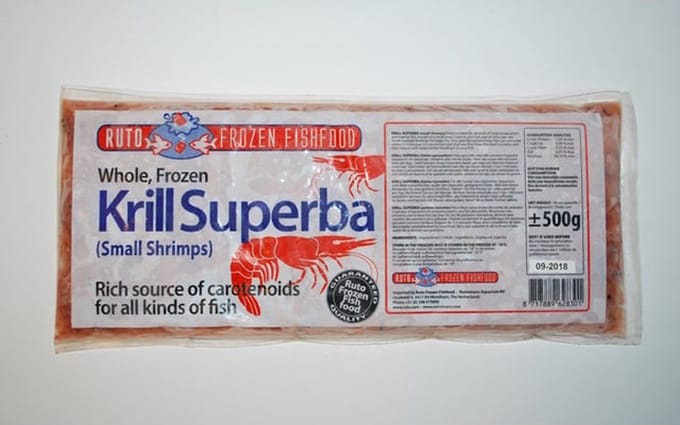 Ruto Krill superba heel diepvriesvoer | 1000 gram flatpack Diepvries